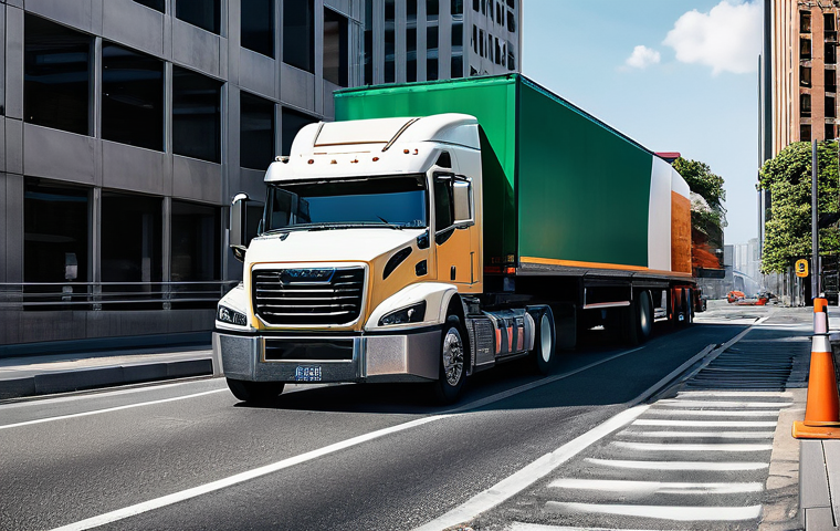 대형 트럭의 최신 기술 업데이트 - Here are three detailed image prompts for Stable Diffusion, based on the provided text: